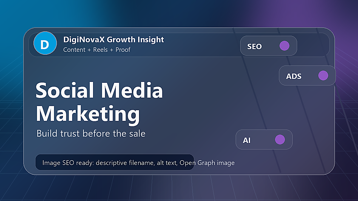 Social Media Marketing Services blog cover image for content reels proof and trust building