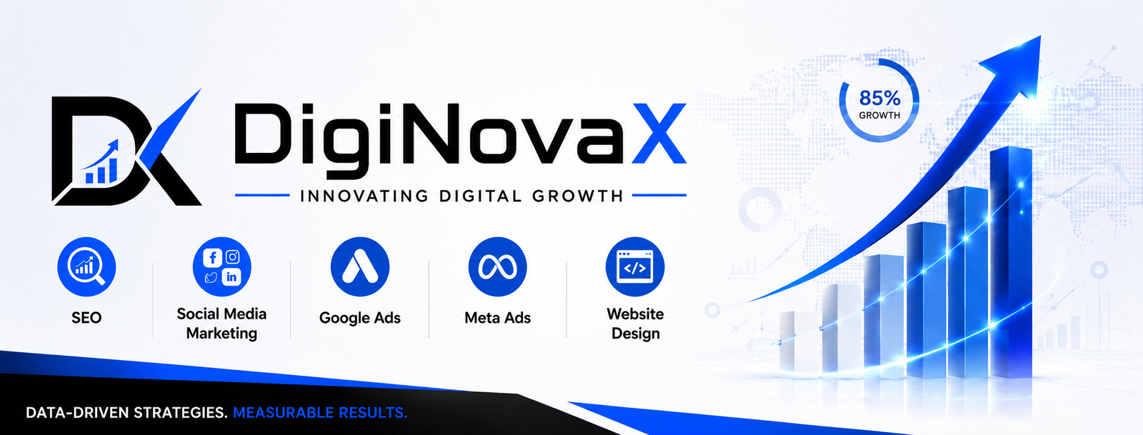 DigiNovaX Digital Growth Agency - DigiNovaX premium digital marketing website banner